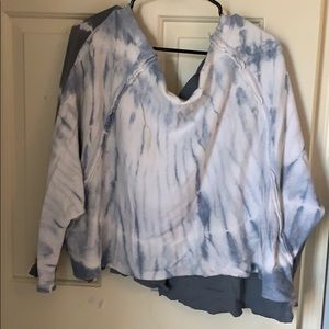 Over-sized, off the shoulder, FP sweatshirt